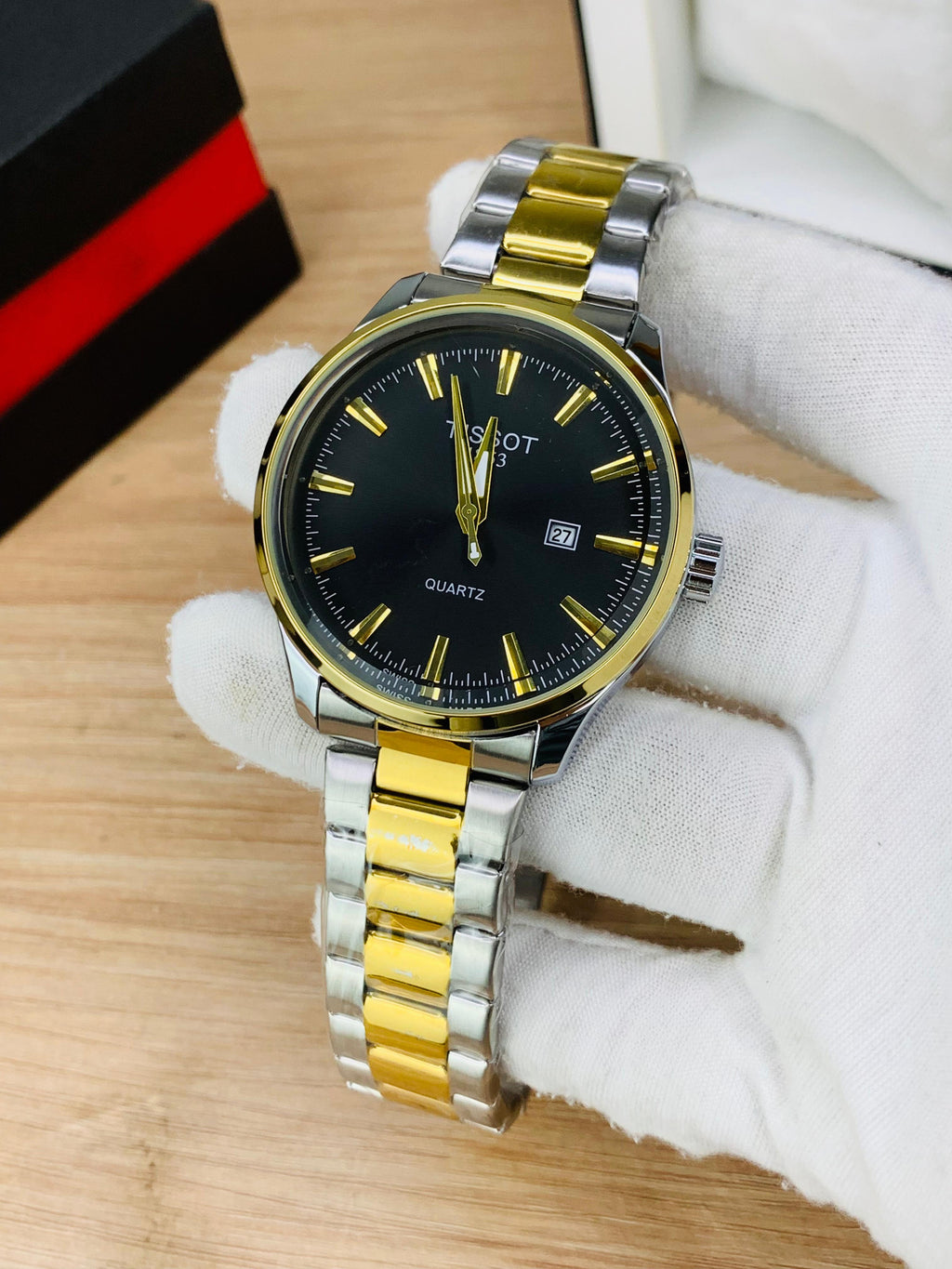 Two Tune Black Dial Watch