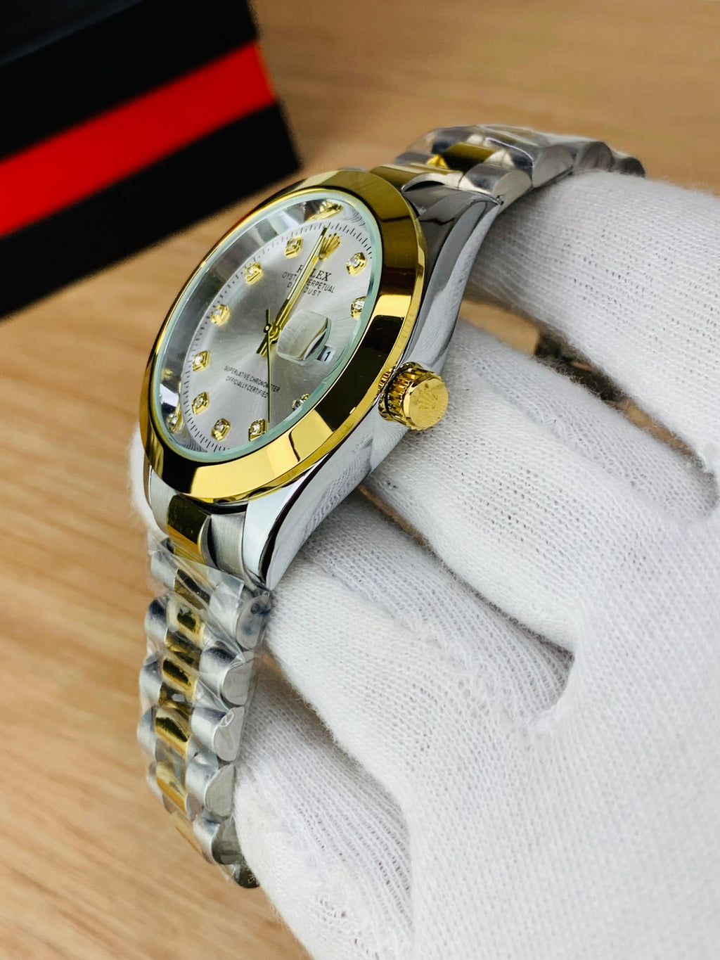 Date Just Stainless Steel Chain Watch