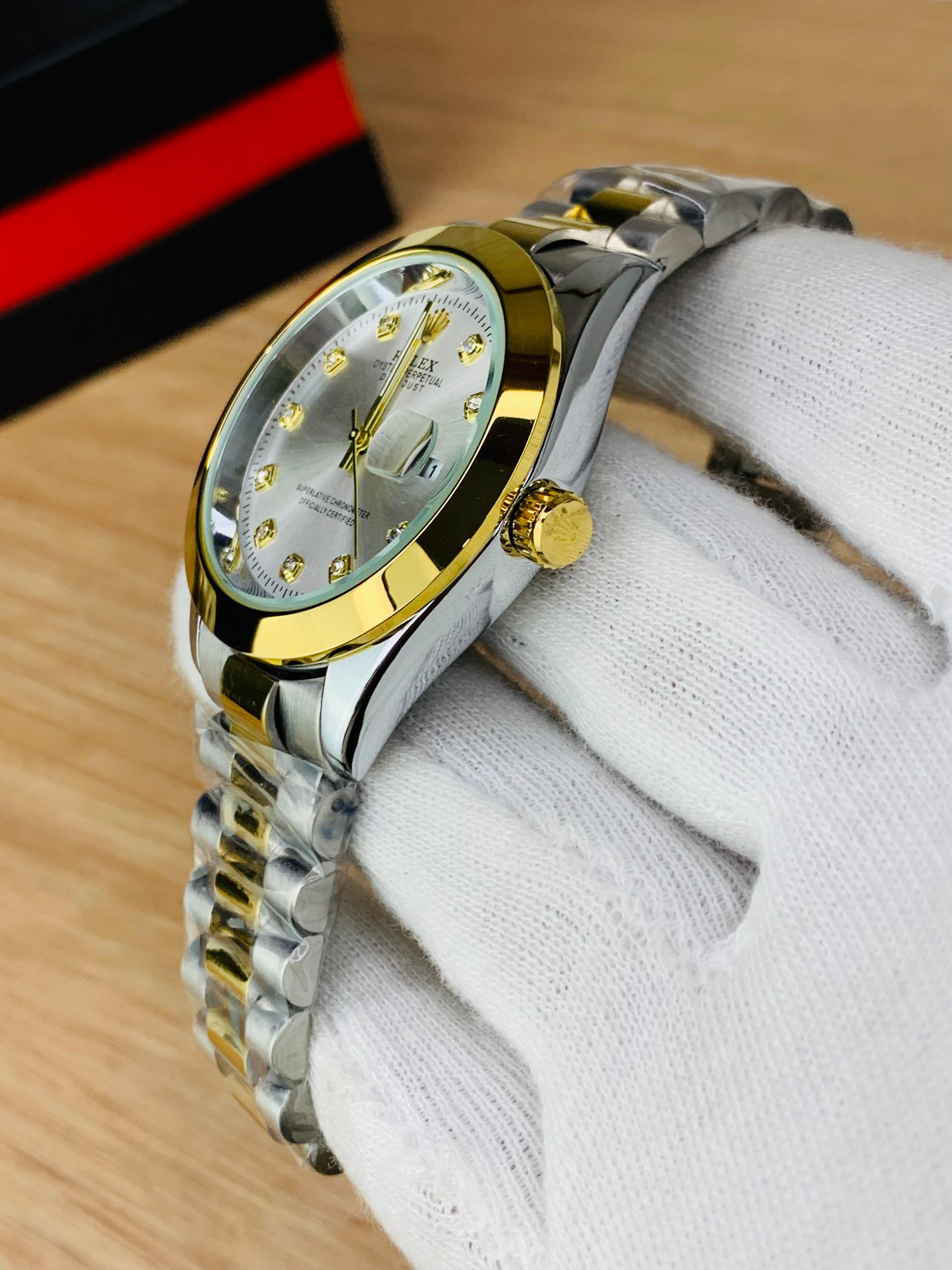 Date Just Stainless Steel Chain Watch